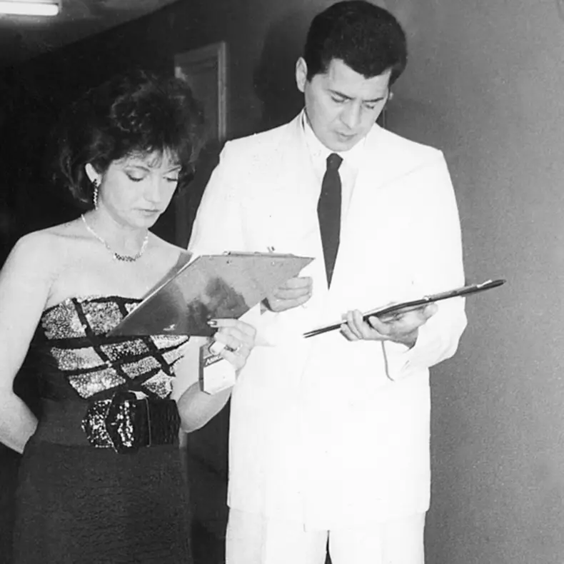 Carmen Movileanu și Octavian Ursulescu. Sursă foto: Arhivă personală