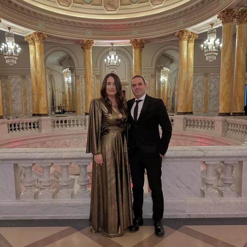 Amalia Năstase și soțul ei, Răzvan Vasilescu