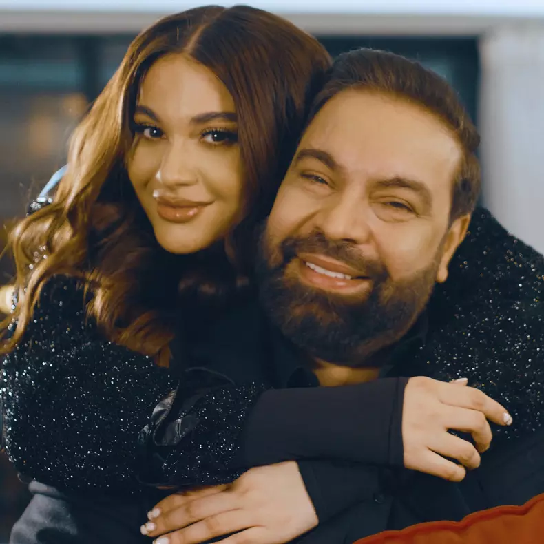 Betty Salam şi tatăl ei, Florin Salam