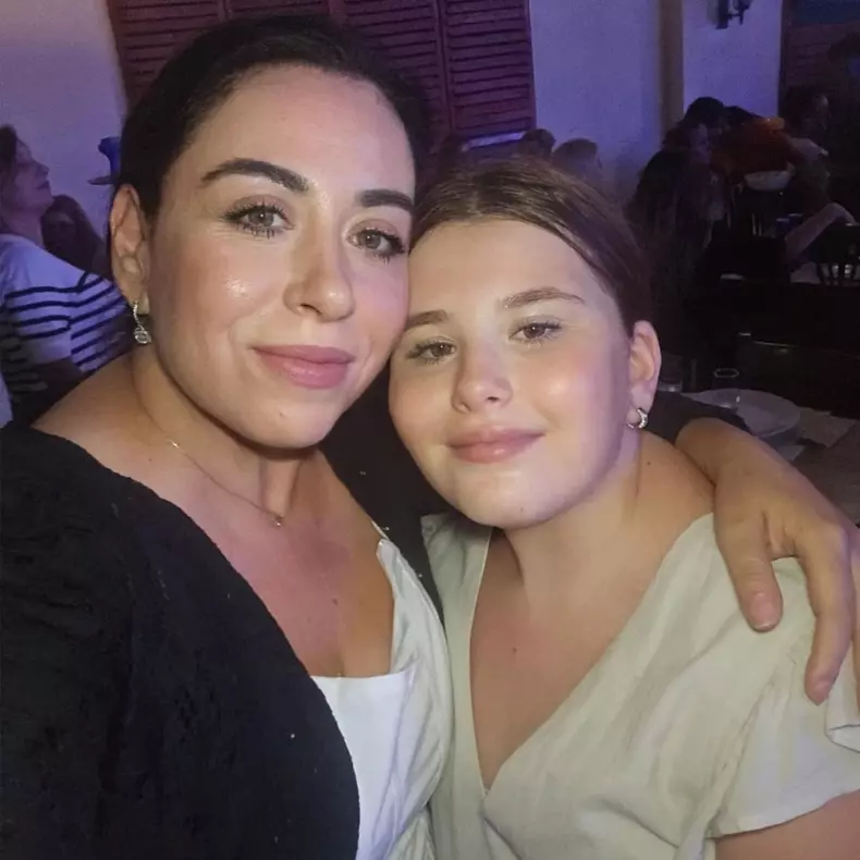 Oana Roman şi Isabela, fiica ei