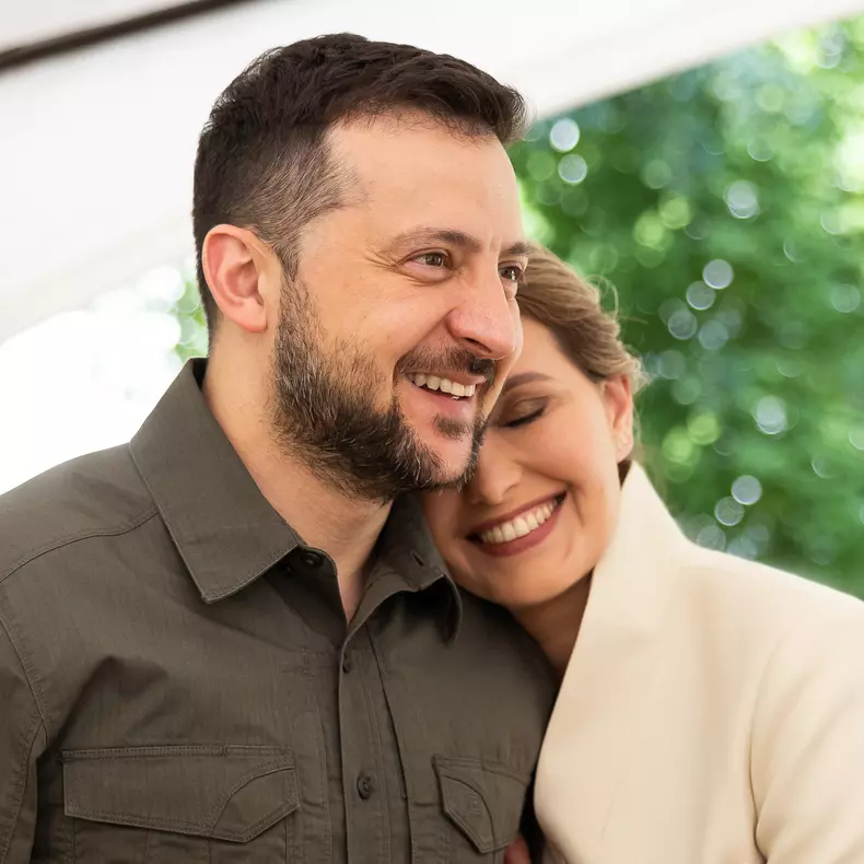 volodimir zelenski cu sotia lui