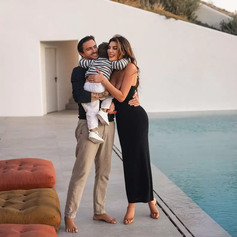 angela martini cu familia