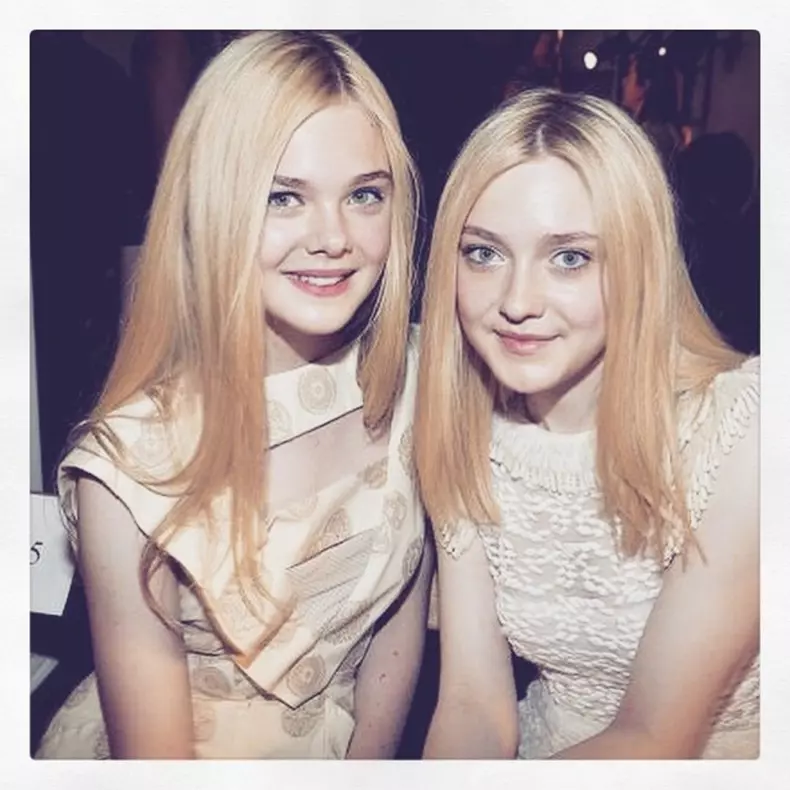 Dakota Fanning: #tb w/ My sis @ellefanningverified