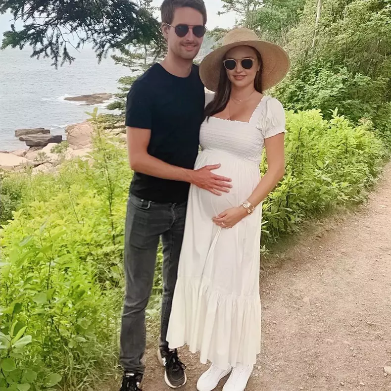 Miranda Kerr și soțul ei Evan Spiegel