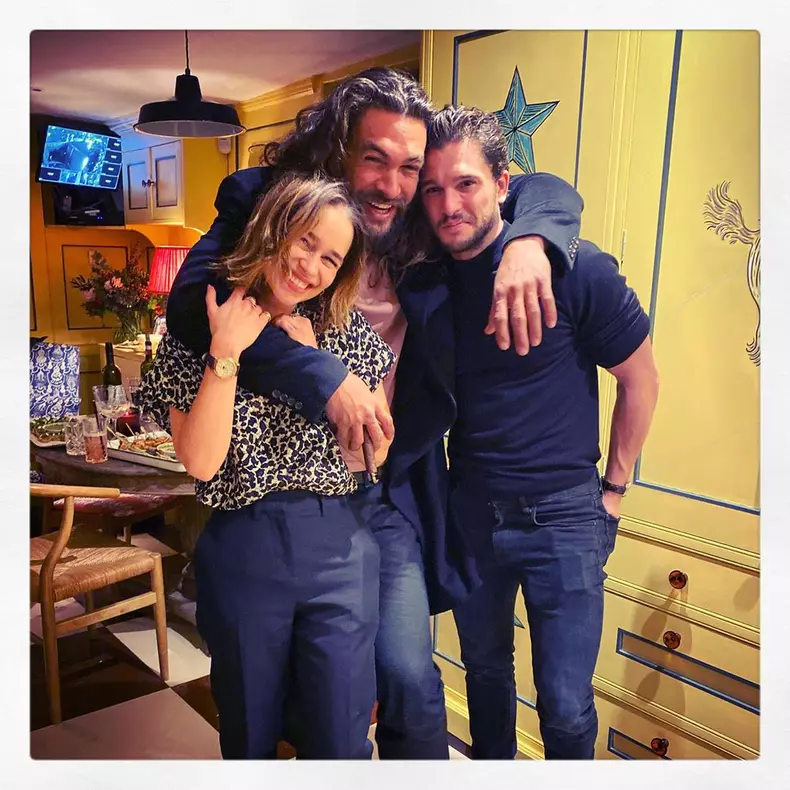Emilia Clarke, Jason Momoa și Kit Harington