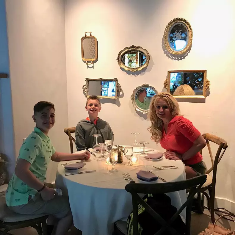 Britney Spears și fiii ei Jayden și Sean