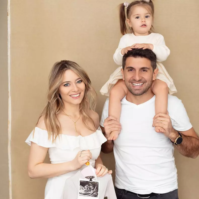Laura Cosoi, Cosmin Curticăpean și fiica lor Rita