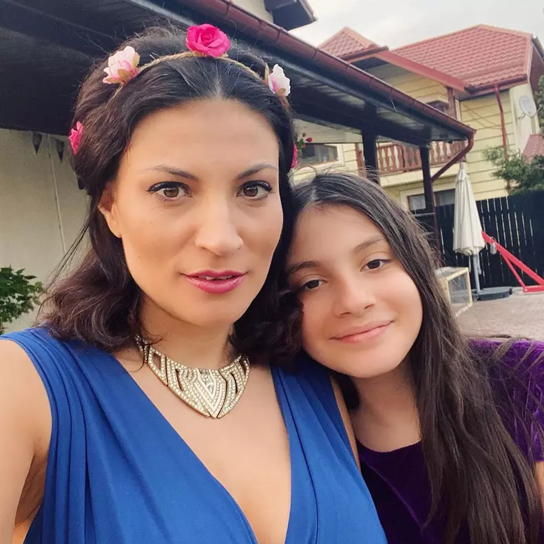 Ioana Ginghină și fiica ei Ruxandra