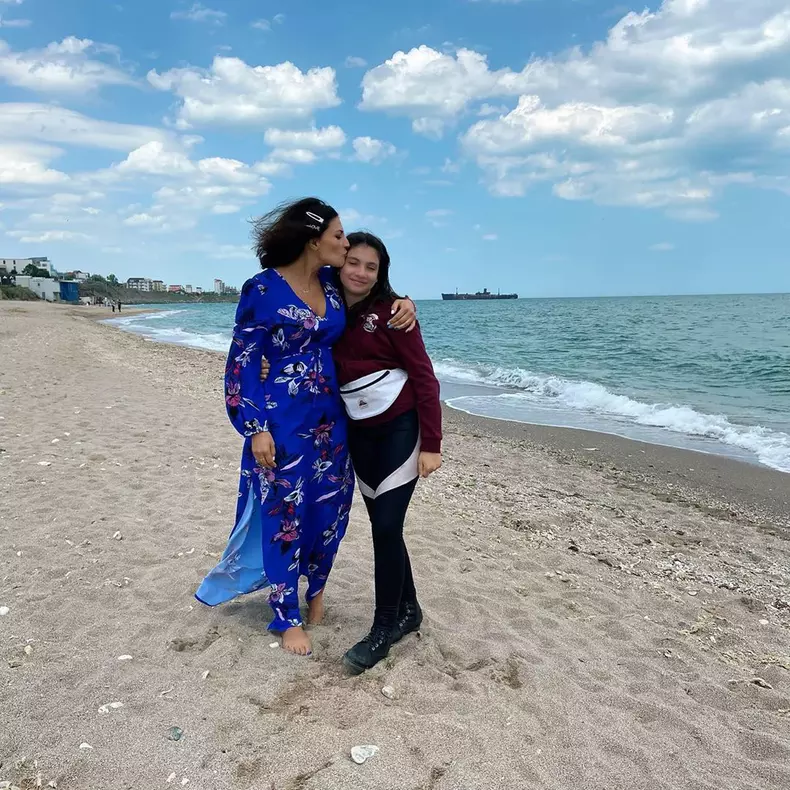 Ioana Ginghină și fiica ei Ruxandra