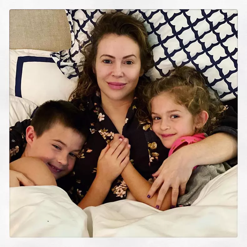 Alyssa Milano și copiii ei
