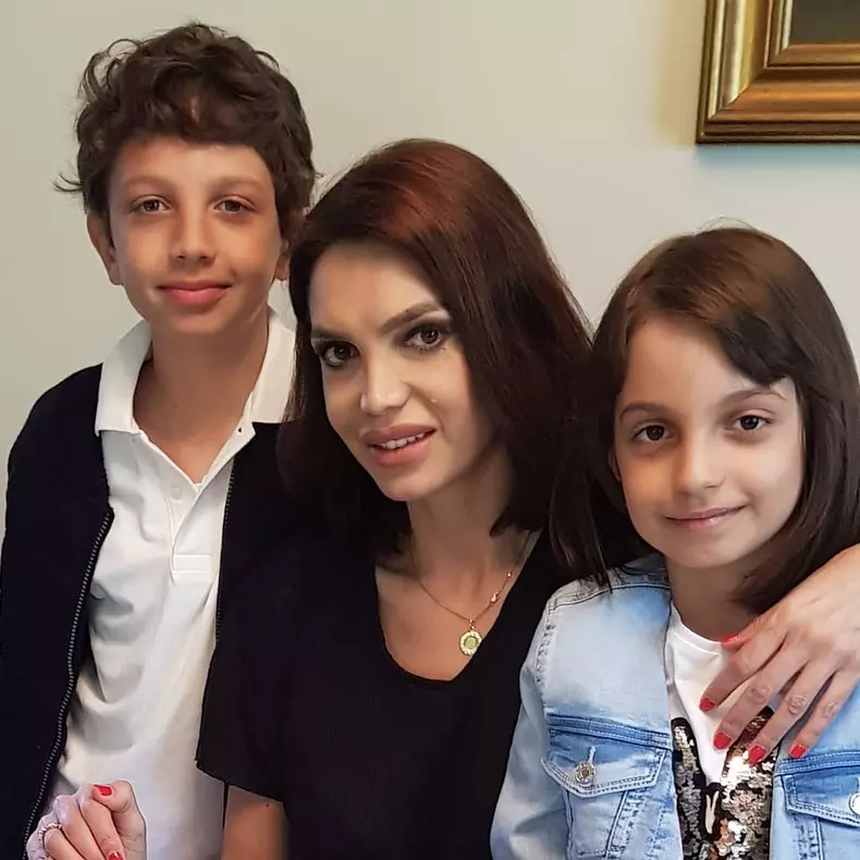 Cristina Spătar și copiii ei