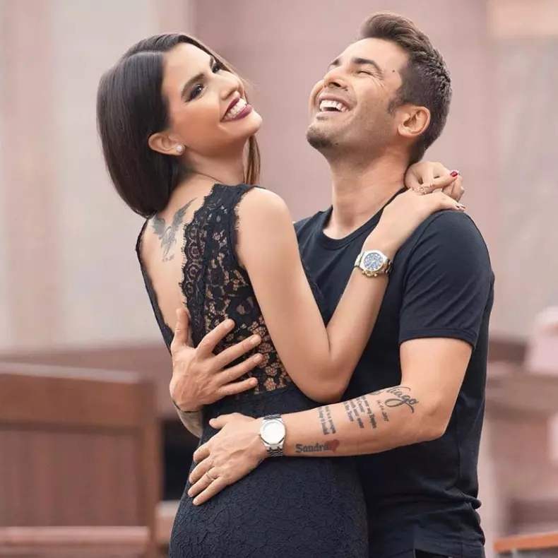 Sandra și Adrian Mutu