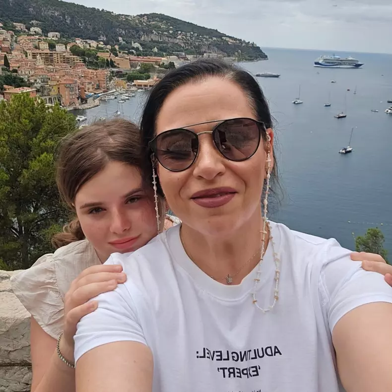 Oana Roman si fiica ei