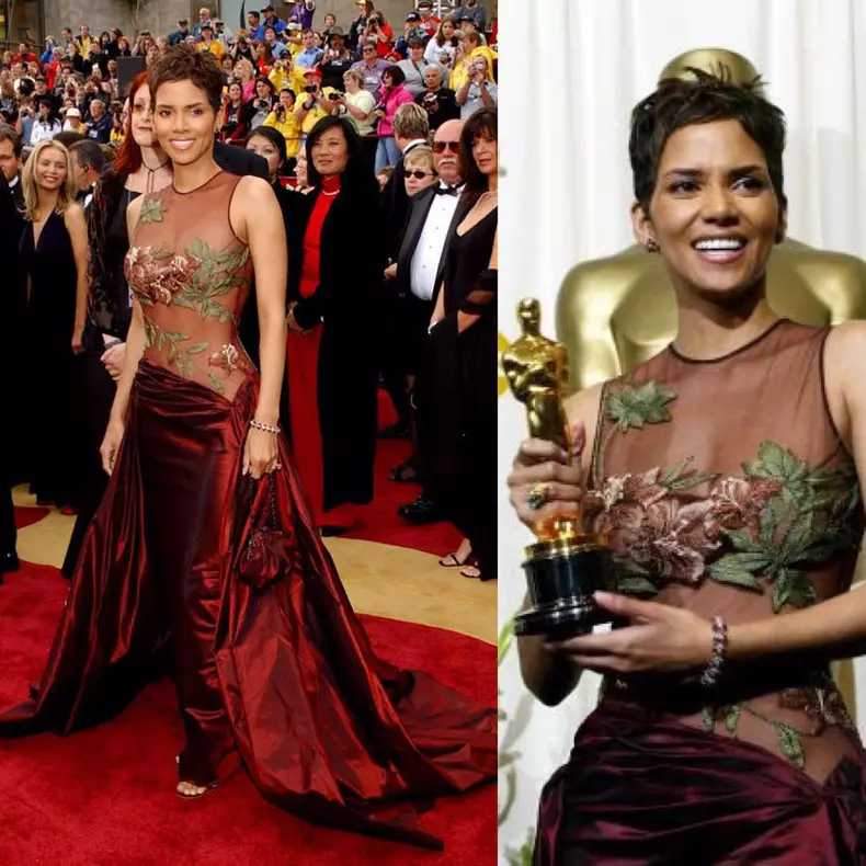 Halle Berry in Elie Saab, 2002