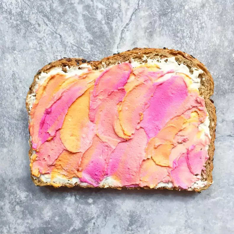 Mermaid toast