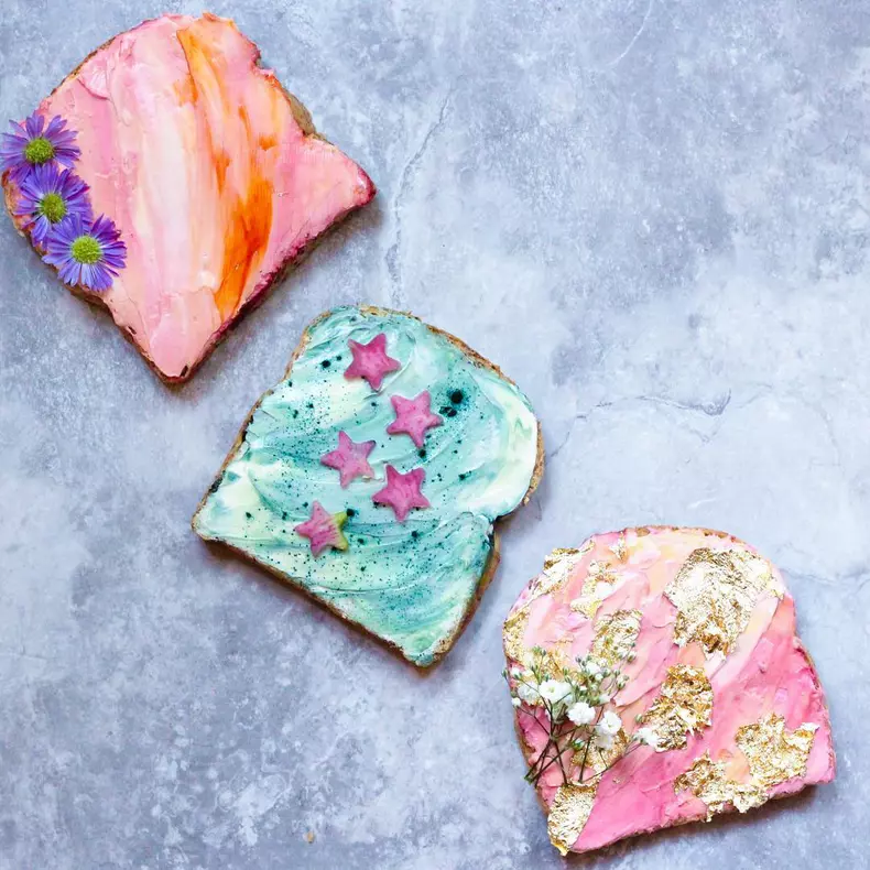 Mermaid toast