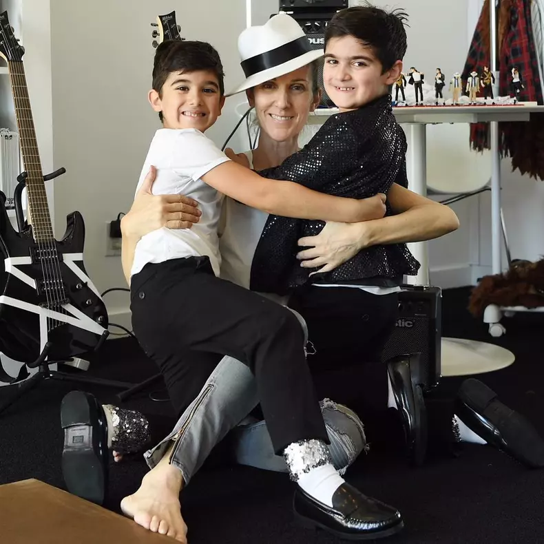 Celine Dion și gemenii Eddy și Nelson (2)