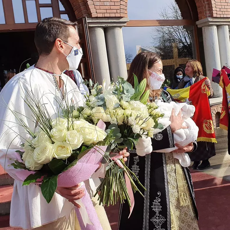 Fostul Principe Nicolae și Alina Binder și-au botezat fetița