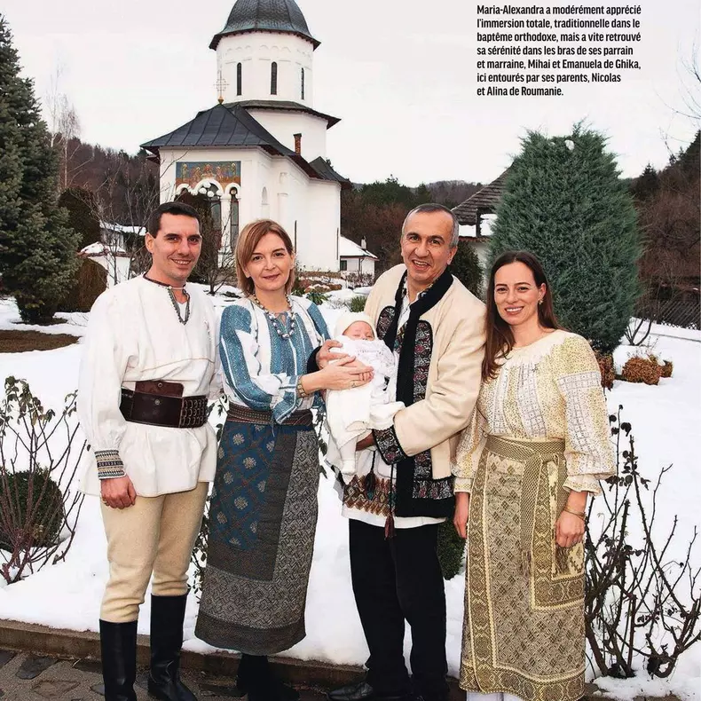 Prințul Mihai Ghyka și soția lui, Prințesa Emanuela Ghyka sunt nașii micuței Maria Alexandra
