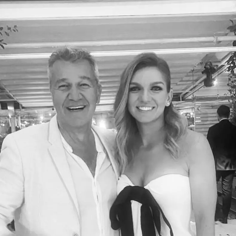 Simona Halep si Dan Bittman