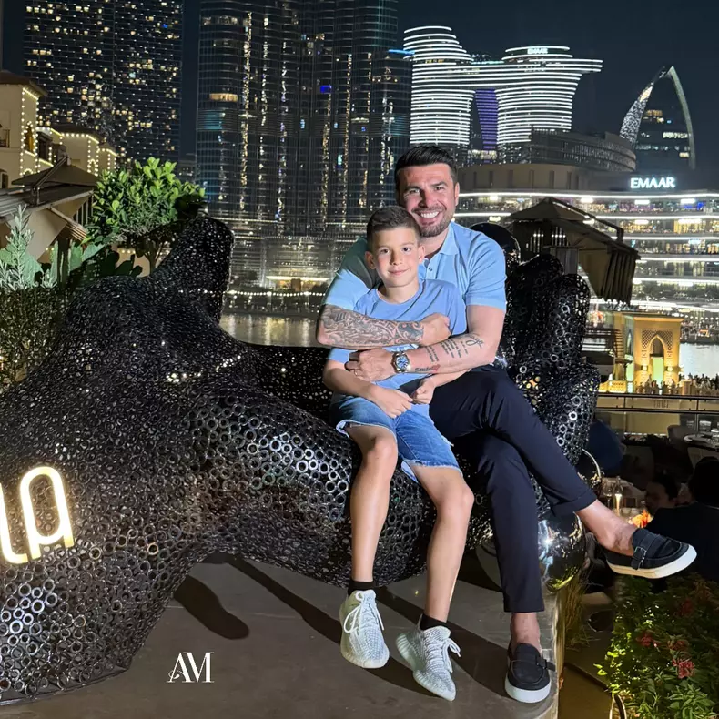 Adrian Mutu și fiul lui, Tiago