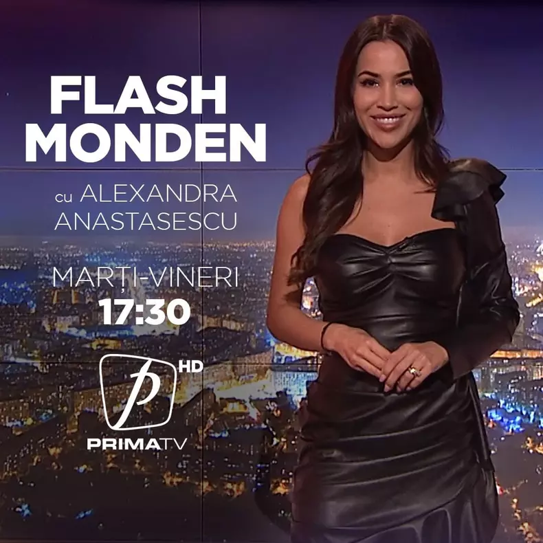 Alexandra Anastasescu prezintă noul sezon „Flash Monden”, la Prima TV