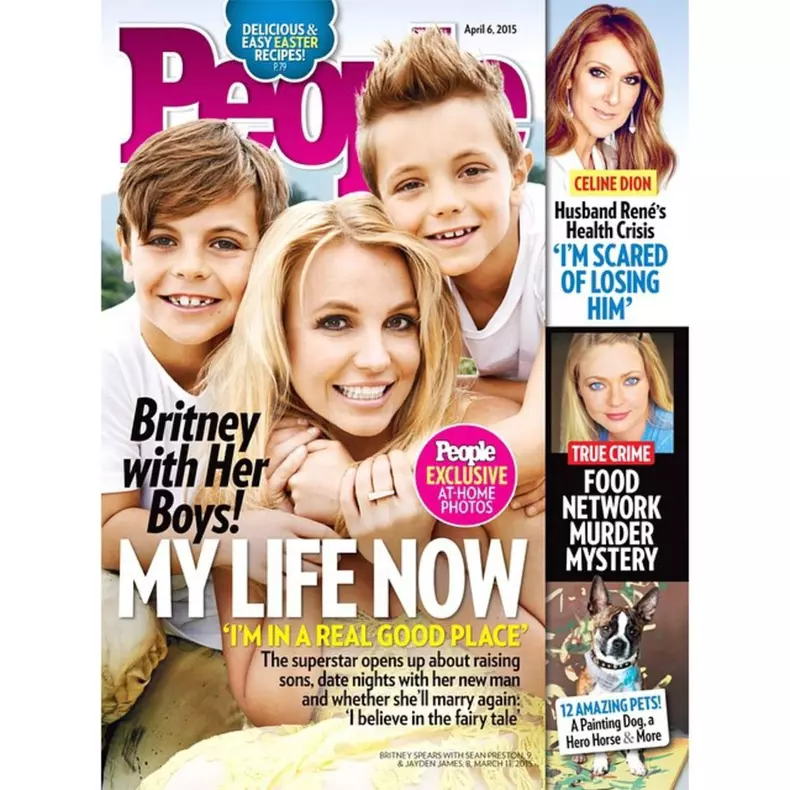 Britney Spears "Thanks @Jeff Lipsky for taking such a beautiful photo of my boys and me! New People mag cover out this week!"
