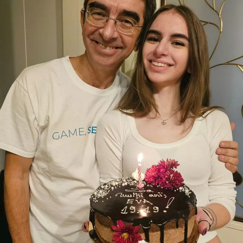 Mihai Găinușă si Eva