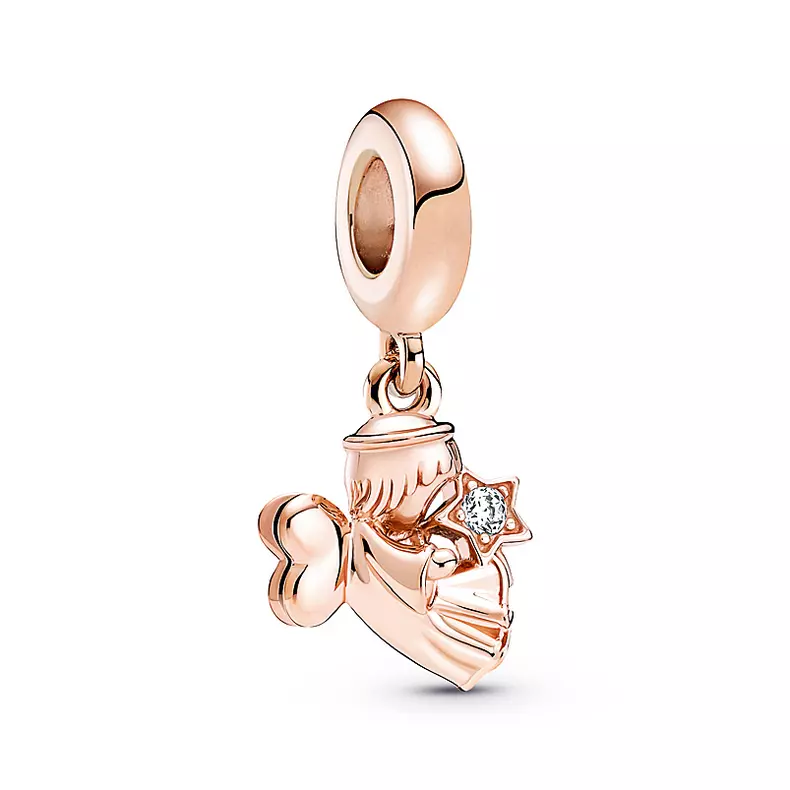 Talisman pandantiv Pandora Inimă Înger cu aripi, 209 lei