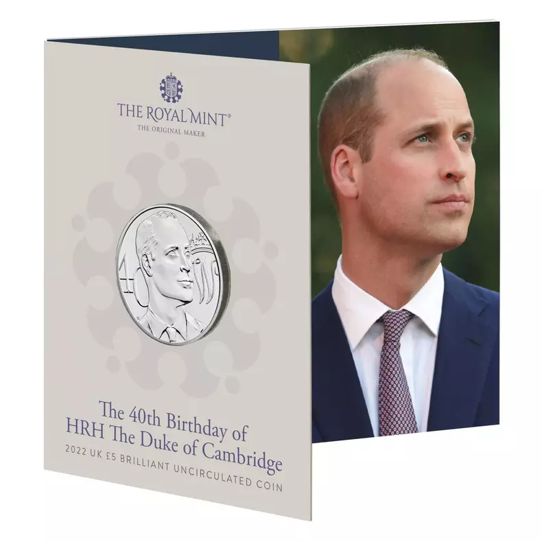 Prince William gets official 40th birthday commemorative UK coin