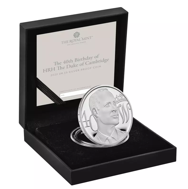 Prince William gets official 40th birthday commemorative UK coin