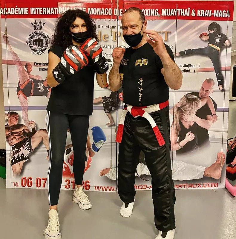 Mihaela Rădulescu, apariție spectaculoasă la un antrenament de arte marțiale