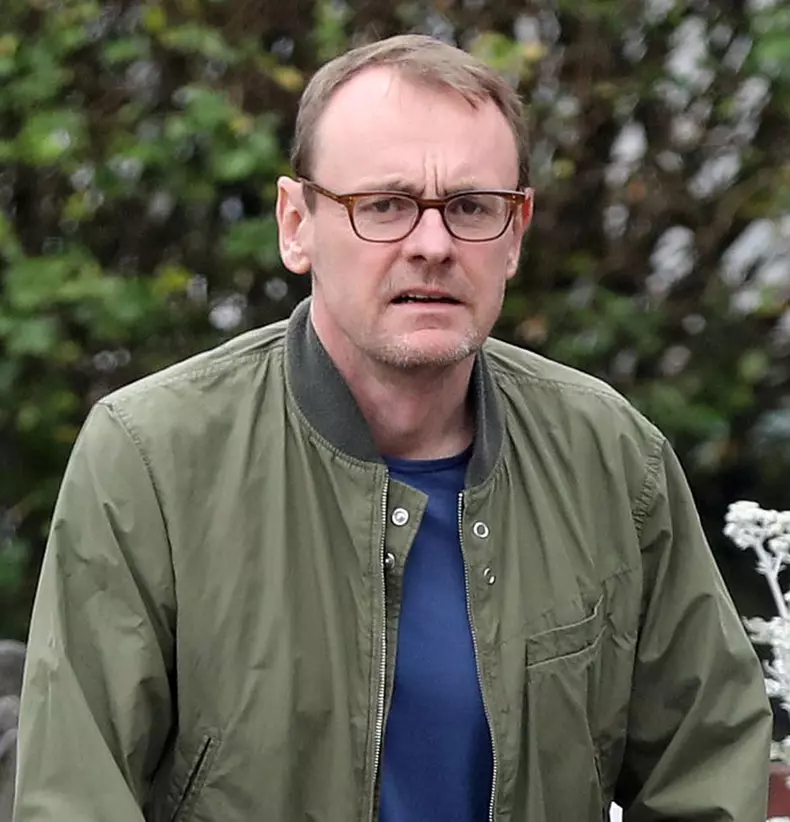 *EXCLUSIVE* Sean Lock's hilarious unzipped trousers in North London