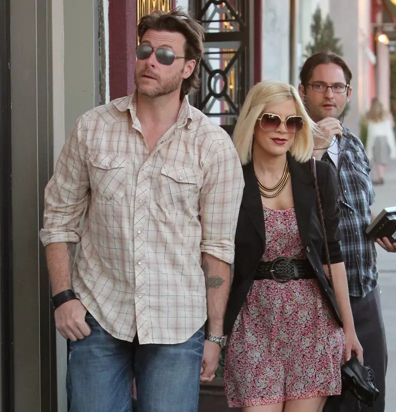 Tori Spelling was spotted out with Dean McDermott shopping.