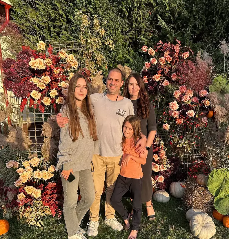 Amalia Năstase și familia