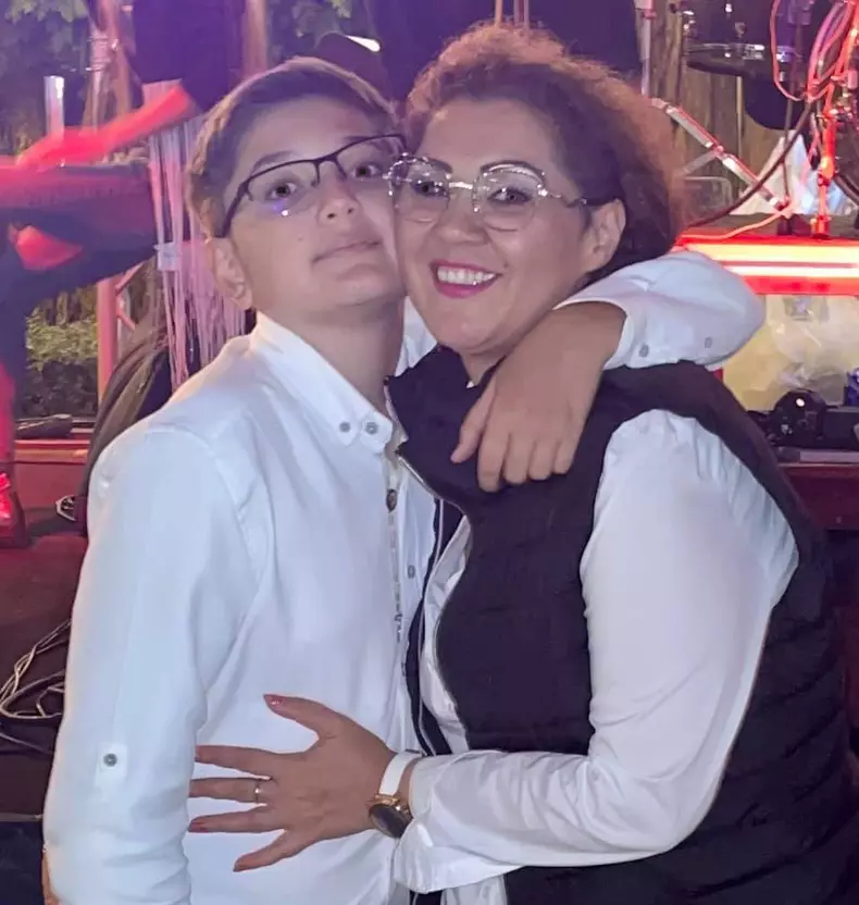 Minodora si fiul sau