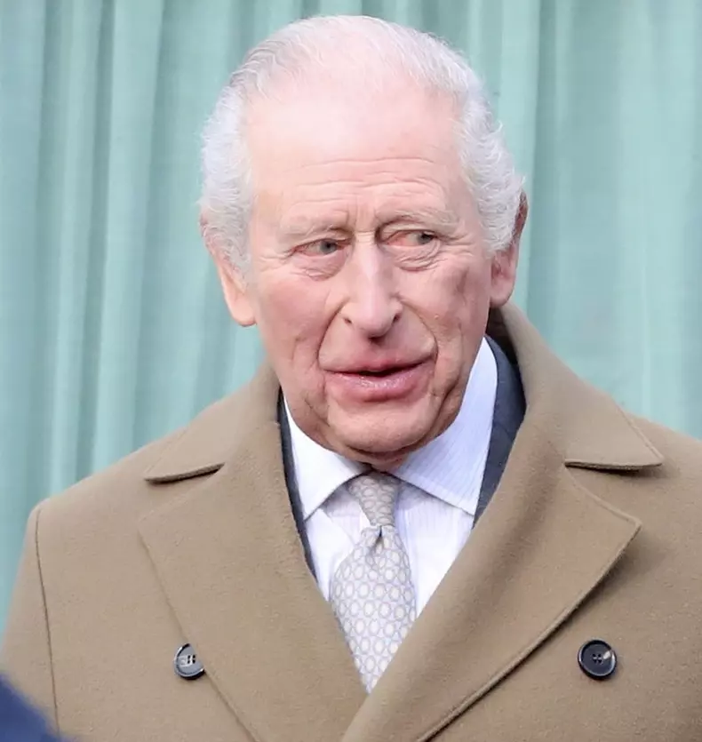 King Charles III is seen arriving at Clitheroe train station ahead of a public appearance.