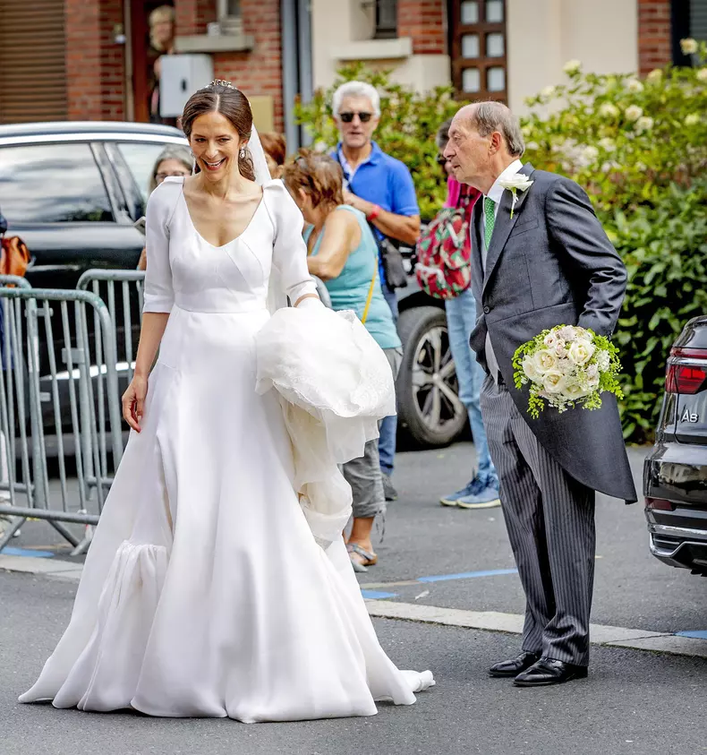 Mariage du comte Charles-Henri d'Udekem-d'Acoz et Caroline Philipe à l'église Saint-Michel de Pont-l'Évêque