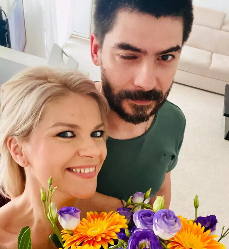 Andreea Marinescu și soțul ei