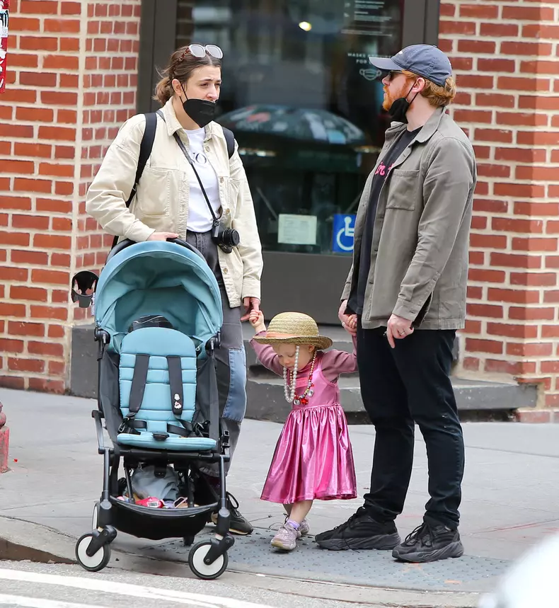 Exclusive - Rupert Grint With His Wife And Daughter Out - NYC