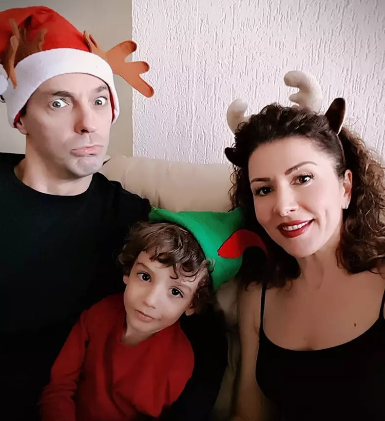 Mircea Badea, Carmen Brumă și fiul lor, Vlad