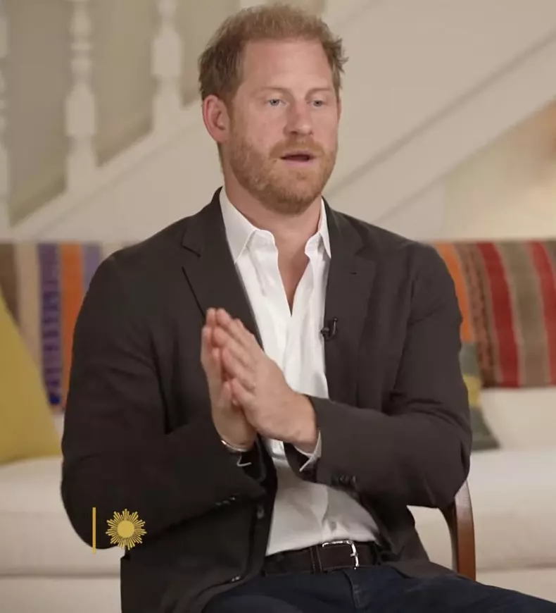 Le prince Harry, duc de Sussex et Meghan Markle, duchesse de Sussex, lors d'une interview pour l'émission CBS News Sunday Morning