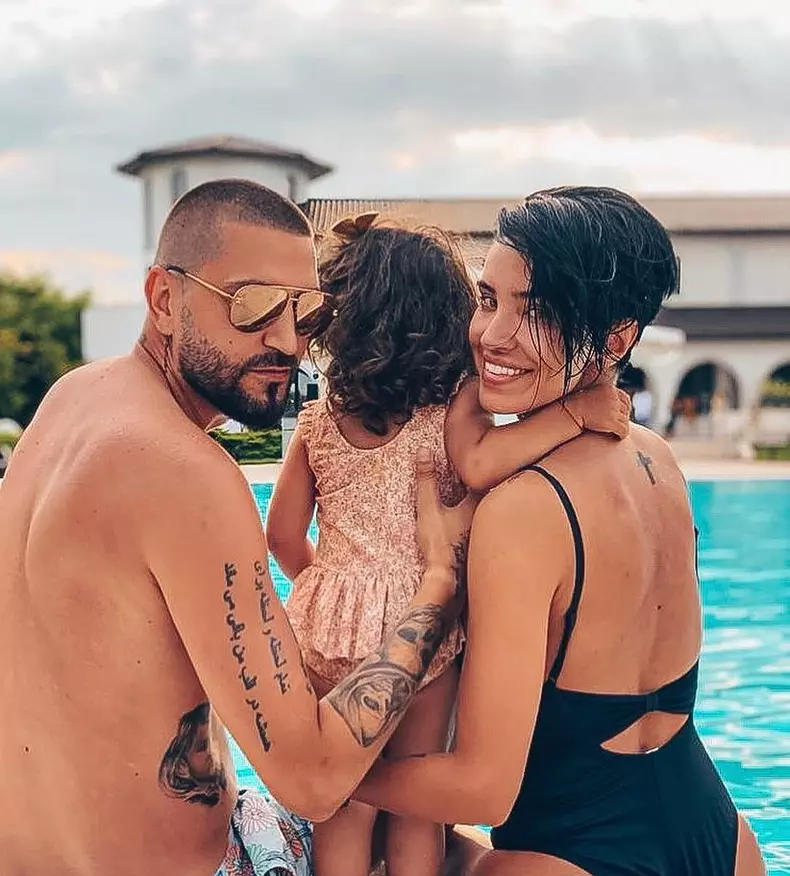 Adelina Pestrițu, Virgil Șteblea și fiica lor Zenaida Maria