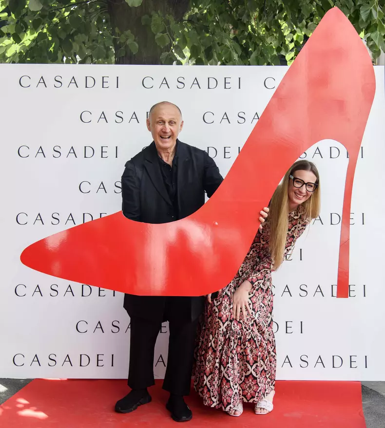 Cesare Casadei si Arianna Casadei (fiica)