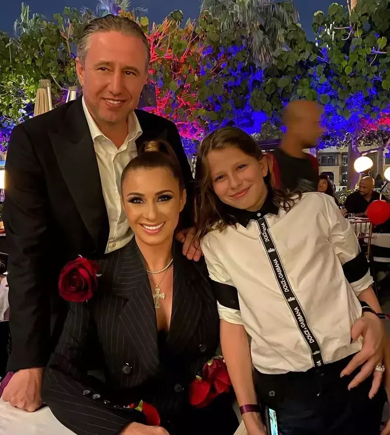 Anamaria Prodan, Laurențiu Reghecampf și fiul lor, Laurențiu Junior (Bebe, Bebeto, Reghe Jr)
