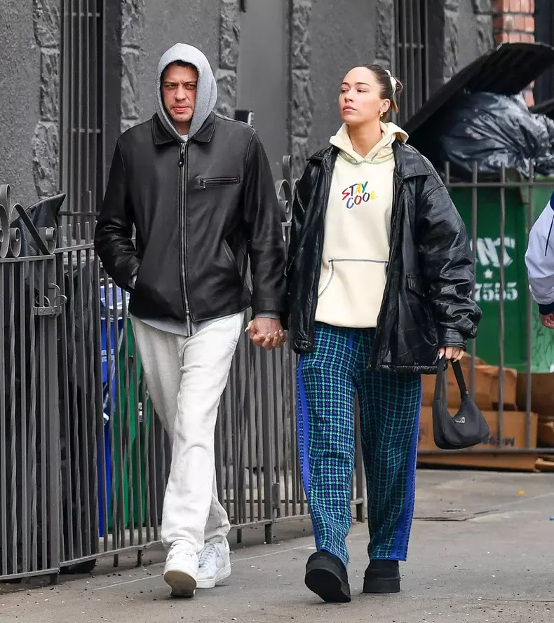 EXCLUSIVE: Pete Davidson and Elsie Hewitt Step Out Holding Hands in New York City