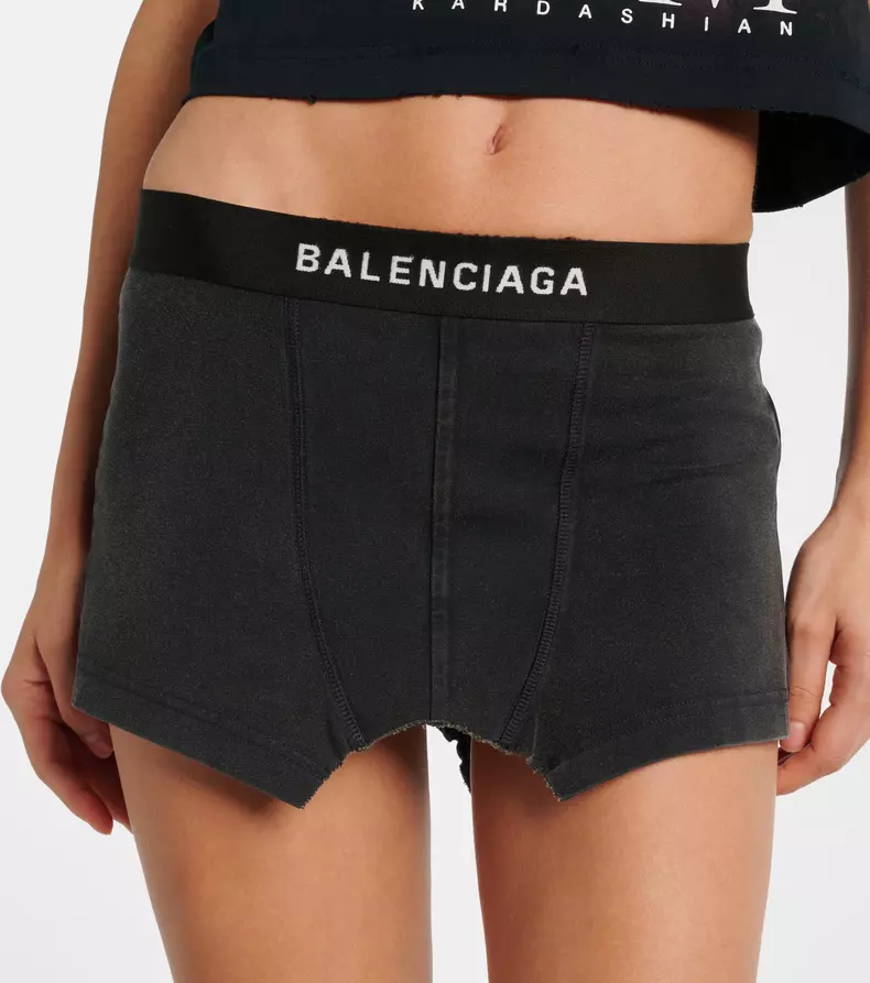Fustă mini Balenciaga boxeri bărbătești (2)