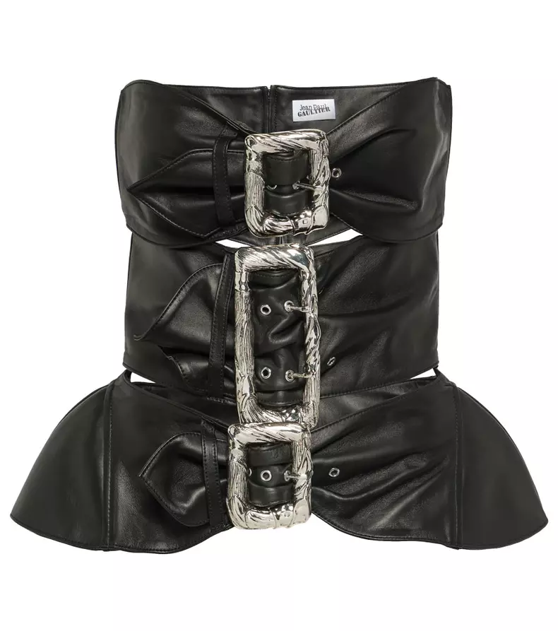 Corset din piele, Jean Paul Gaultier, 8.800 lei, magazinul Aparterre