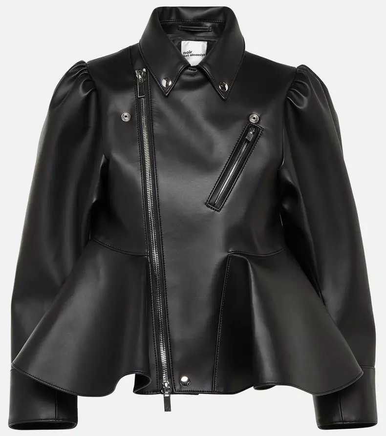 Jachetă din piele, Noir Kei Ninomiya, 6.940 lei, magazinul Entrance