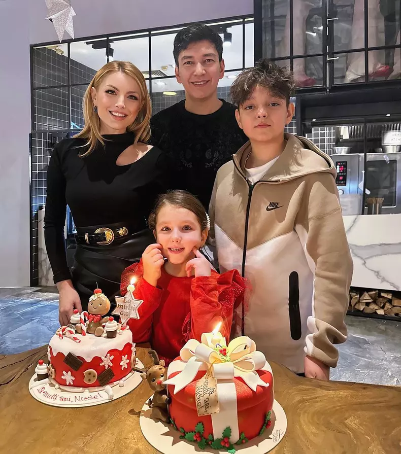 Elena Gheorghe, soțul și cei doi copii